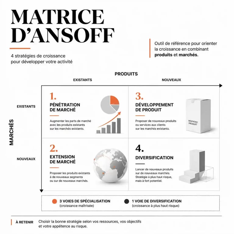 Matrice d'Ansoff et voies de spécialisation stratégique
