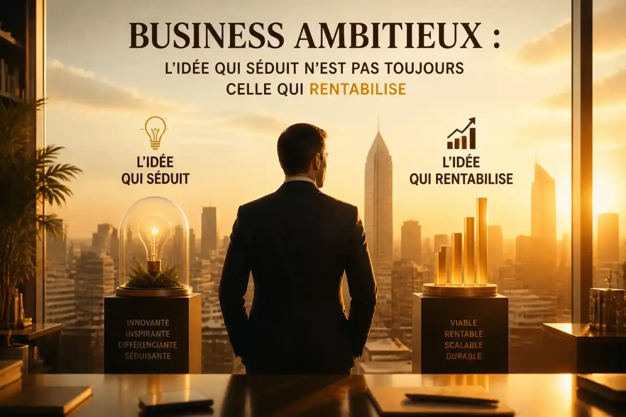 Business ambitieux : l'idée qui séduit n'est pas toujours celle qui rentabilise