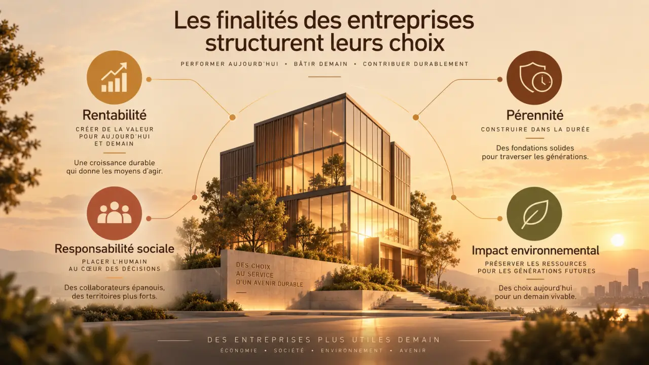 Les finalités des entreprises structurent leurs choix : quatre repères pour les distinguer